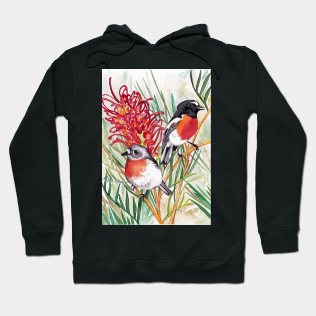 Scarlet Robins Hoodie by PollaPosavec